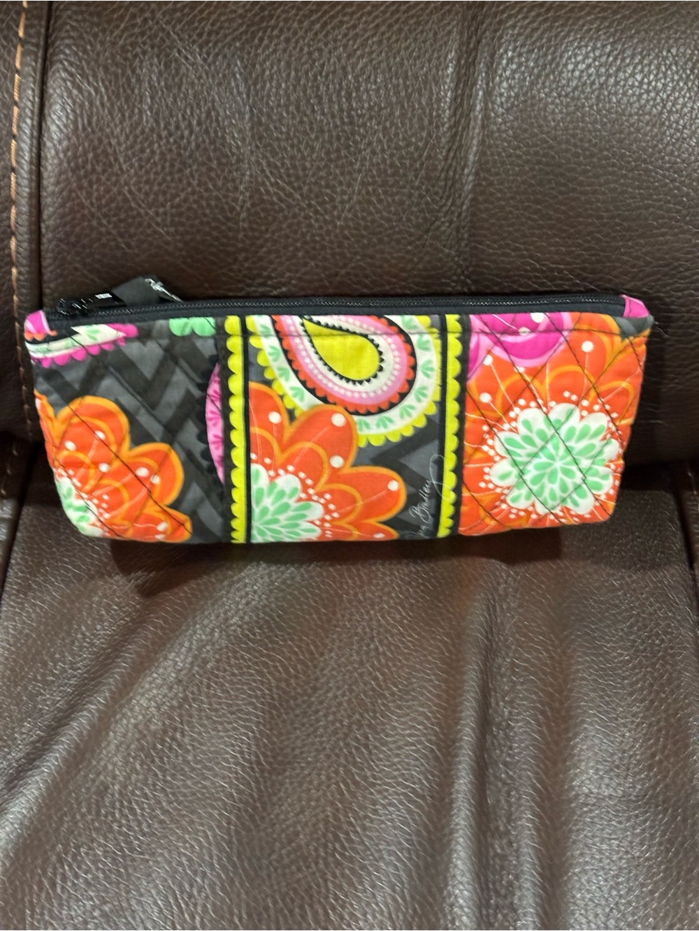 Vera Bradley Quilted Floral Zip Pouch - Ziggy Zinna